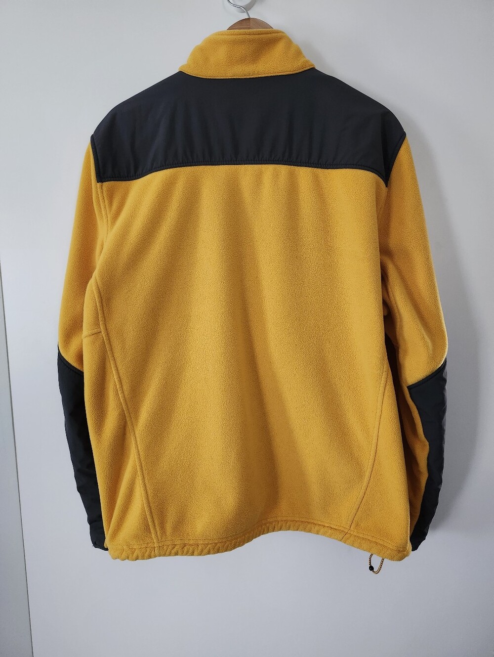 L.L. BEAN Men's Size XL Colorblock Polartec Fleece Sweater Jacket Grey Yellow - Picture 3 of 14